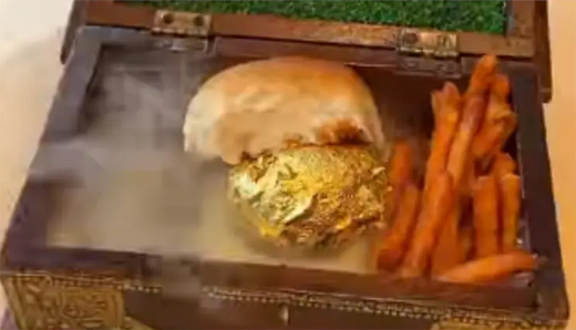 Golden vada pav